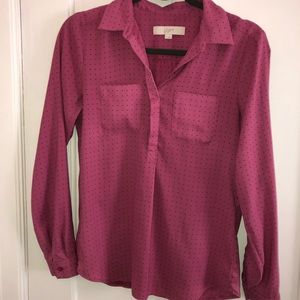Loft Polka Dot Blouse